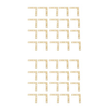 40 Pcs 51mm Flat Corner Right 90º Angle Bracket Repair Plate Fixing Brace