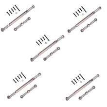 20X RC Steering Rod CNC Machining Aluminum Alloy Steering Linkage Rod Set for WPL 1608T,Grey
