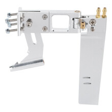 4Pcs Water Absorbing Rudder Aluminum Suction Rudders with Tail 4mm Shaft Bracket for CAT RC Jet Boats Parts