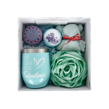 (Blue) Birthday Gifts for Women Best Friend -Relaxing Spa Gift Box Basket for Her Friendship Mom,Unique Gifts for Women Who Have Everything