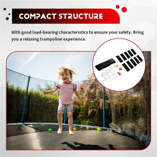 12PCS Trampoline Triangle Buckle with Webbing Quick Connect Trampoline Triangle Ring, Trampoline Repair Accessories 2