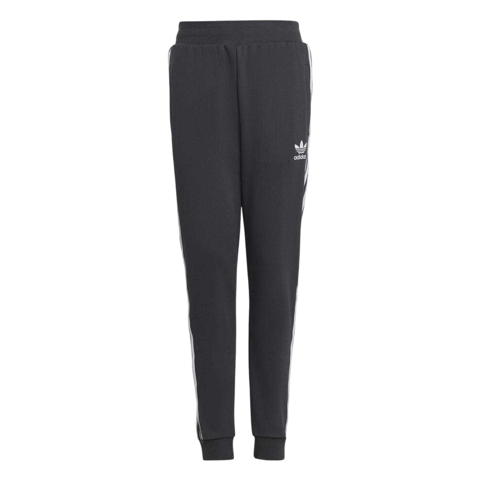Adidas (9-10 Years, Grey) Childrens/Kids Originals Cotton Blend 3 Stripes Regular Joggers