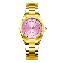 (Golden powder) Premium Ladies Quartz Movement Waterproof Wristwatch
