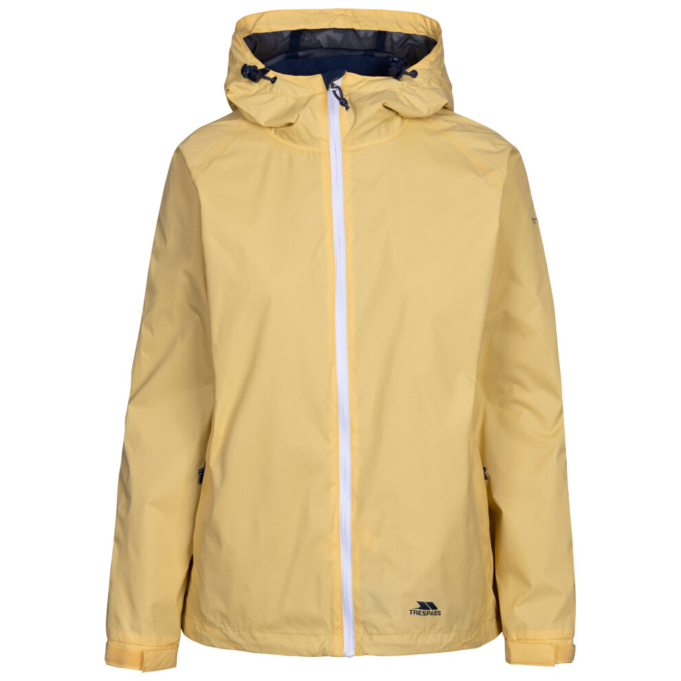 Trespass (8, Pale Maize) Womens Waterproof Rain Jacket - Tayah Ii