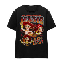 (M, Black) Toy Story Womens/Ladies Cowgirl Jessie Homage T-Shirt