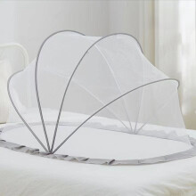 (Gray Mesh,95cm)Baby Bed Mosquito Tent With Foldable Frame Encrypted Mesh For Toddler Sleep Safe