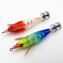 5Pcs Luminously Squid Jig Hook Fishing Lures Baits Cuttlefish Sleeve Squid Jig