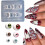 1Pair Silicone Nail Molds With 3D Eyeball Pattern For Dark Aesthetics 1