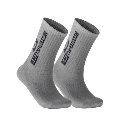 (One Size, Light Grey) TapeDesign Childrens/Kids Grip Socks