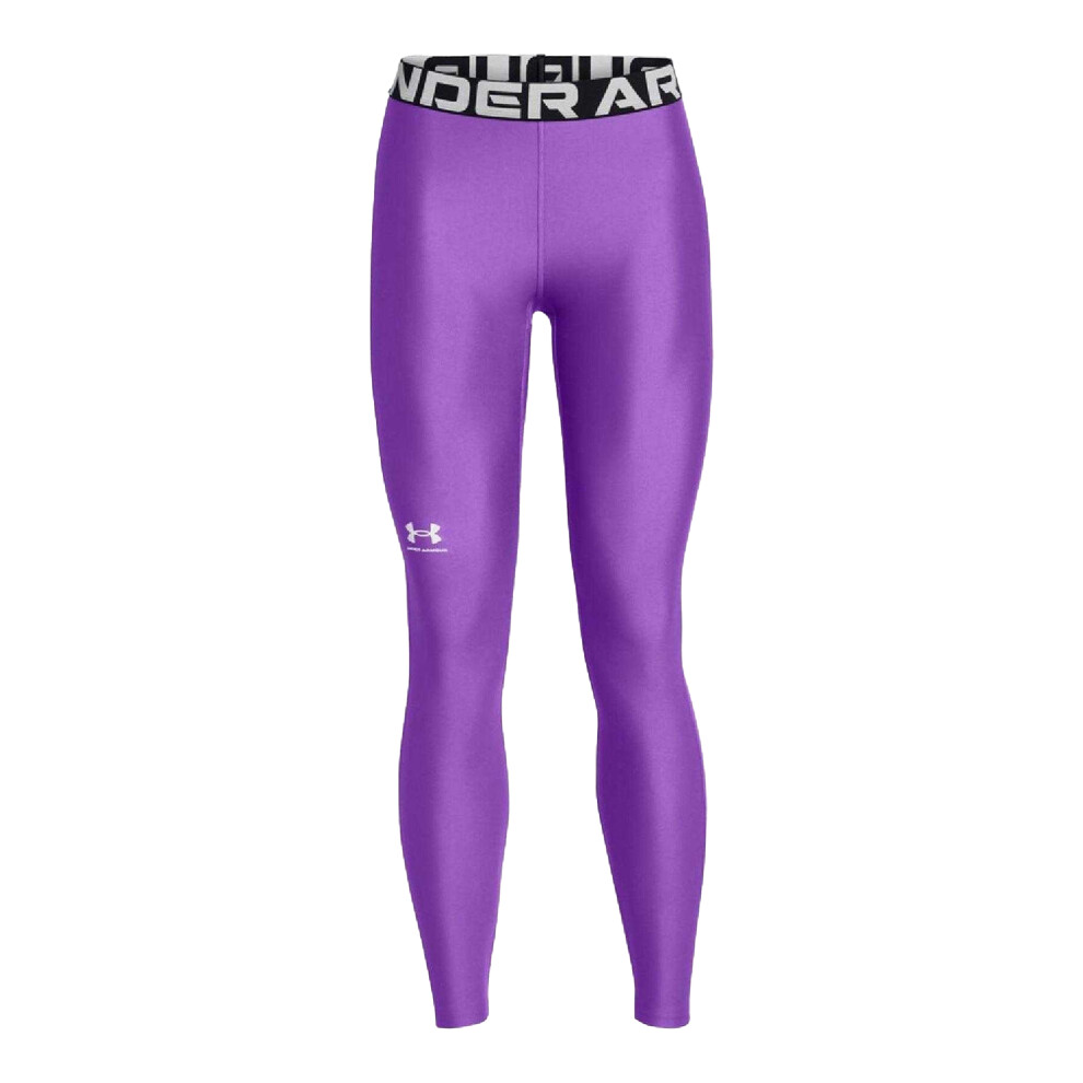 Under Armour (0 Uk - 2 Uk, ) Womens/Ladies Heatgear Shine Leggings Purple