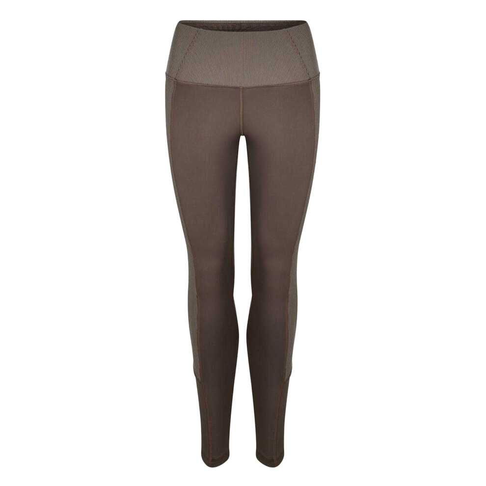Reebok Womens/Ladies Ribbed Slim Leggings Grey