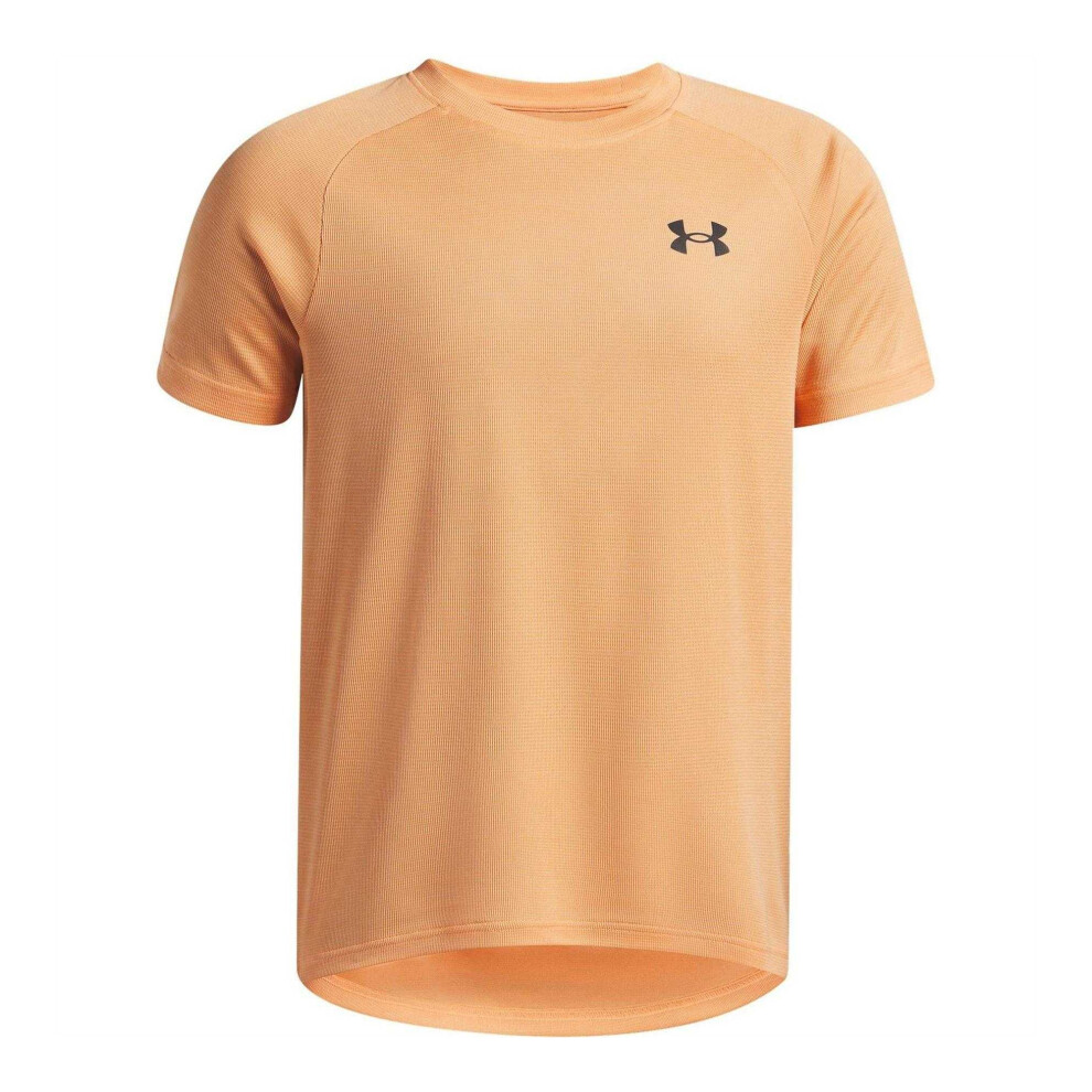 Under Armour (13 Years, Orange/Black) Childrens/Kids Tech Logo Regular T-Shirt Black