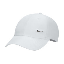 (One Size, White) Nike Childrens/Kids Metal Swoosh Fabric Baseball Cap