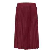 (6 UK L, Zinfandel) Lacoste Womens/Ladies Pleated Polyester Midi Skirt