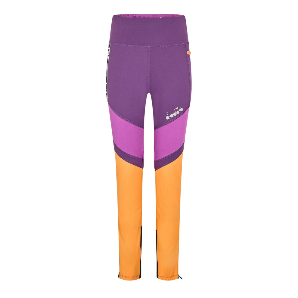 Diadora (10 Uk R, ) Womens/Ladies Athletic Running Tights Multicoloured