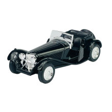 WELLY OLD TIMER SS JAGUAR 100 BEZ DACHU BLACK 1:34 NEW METAL MODEL