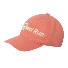 (One Size, Peach) Red Run Embroidered Logo Baseball Cap