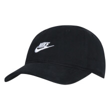 (One Size, Black) Nike Childrens/Kids Heritage Logo Brushed Cotton Twill Baseball Cap