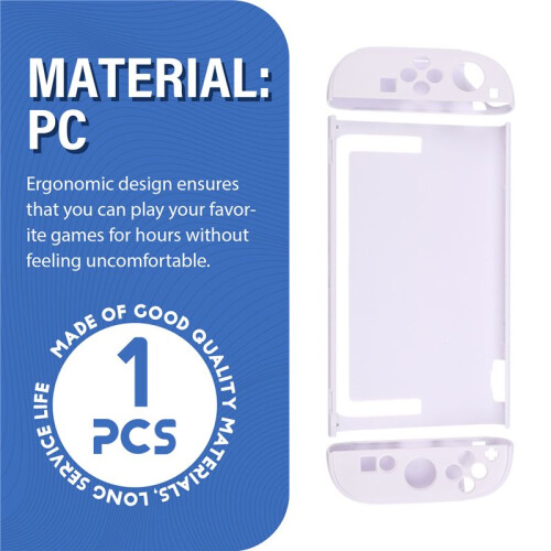 For  Switch2 Protective Case Put in Dock Split Type Protective Shell for Switch2 Shockproof Design Cover White 2