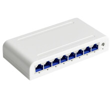 8-Portowy Przełącznik Gigabit Ethernet 1000 Mb/S, Stacjonarny Przełącznik Sieciowy, Plug & Auto MDI/MDIX, Koncentrator LAN RJ45 do Wtyczki
