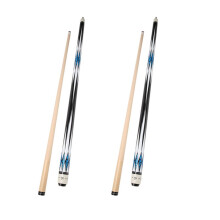 2 Stück Billardqueues, 57 Zoll Queues Ahornholz Billardqueues Queue für Professionelle Billardspieler, Blau