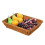 4 Pcs Rectangular Basket for Table or Counter Display for Bread,Fruits and Vegetables Wicker Baskets for Markets,Bakery 6
