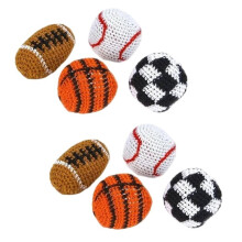 8-Teiliges Sport-Fußballset (Fußball, Basketball, Baseball, Hackys), Handgefertigt, mit Anti--Design für Outdoor-Spiele