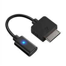 USB-C-Ladekabel Typ-C-Buchse-Adapter für PSP GO-Netzteilkabel mit Kontrollleuchte