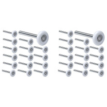 24Pack 2 Inches Garage Door Rollers, 6200ZZ Bearing Nylon Garage Door Roller,for Residential and Commercial Garage Doors