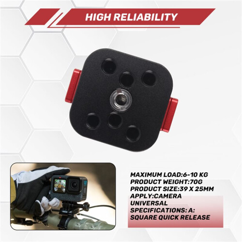 Universal Quick Release Portable Stabilizer Tripod Slide Rail for  Action Camera Stand PTZ Quick Release Base A 2