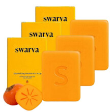 Persimmon Soap Bar Japanese Natural Odor Control Deep Hydration Gentle Cleansing 100g 3 Pack