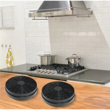 2 Cartucce Filtranti A Carbone Attivo per Cappe da Cucina per Sistemi di Ventilazione Senza Condotto A Parete