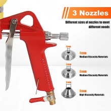 Drywall Texture Sprayer with 4mm 6mm 8mm Nozzles & Elbow Adapter, Hopper Spray with 3L Hopper for Wall & Ceiling Texture