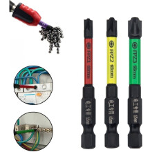3-Delige Schroevendraaierbitset van 65 mm met Magnetische Speciale Schroevendraaierbit voor Elektriciens, FPZ1-3 Schroevendraaier van Gelegeerd Staal