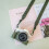 For  R50/100 Camera Bag Protective Case Lychee Pattern Pu Case R50/100 Miniature DSLR RP Base with Shoulder Strap A 6