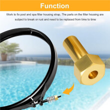 2PCS 194997 Nut Replacement for Pool and Spa Filter, for FNS, FNS , Clean and Clear, Quad de Filter