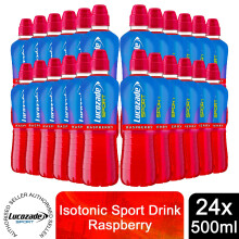 Lucozade Sport Raspberry Isotonic Fat-Free Energy Drink 24x500ml