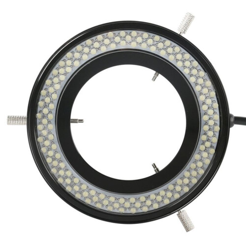 144pcs LED Ring Light Adjustable 4 Zones Control  for Industry Solder Digital Camera Trinocular Microscope EU 1
