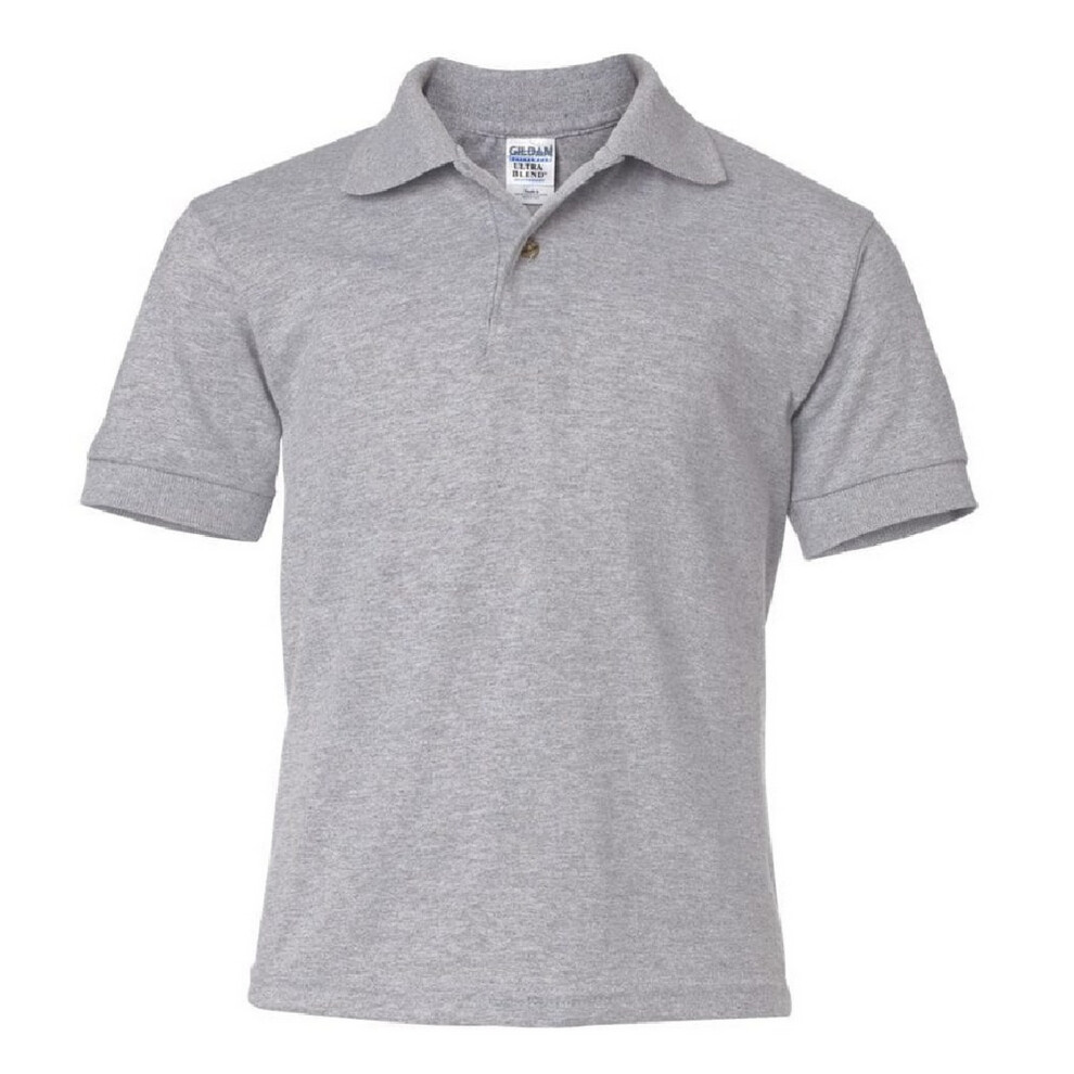 Gildan (Xl, Sport ) Dryblend Childrens Unisex Jersey Polo Shirt Grey