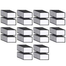 140 Pcs Sublimation Patches Blank Fabric Ironing Rectangular Blank Patches Fabric Repair Patches for Clothes, Hats