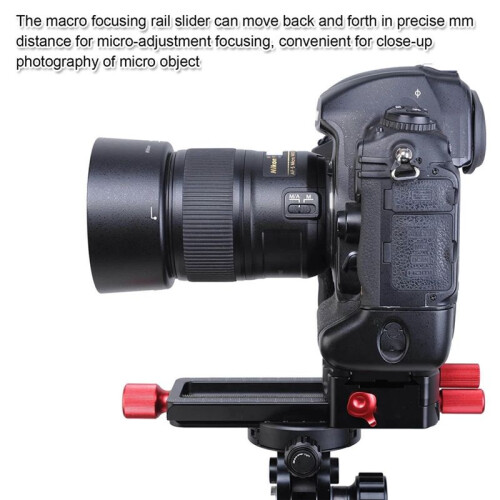 Universal Metal Macro Focusing Rail Slider Close- Shooting  Camera Support Bracket Holder for Tripod 1