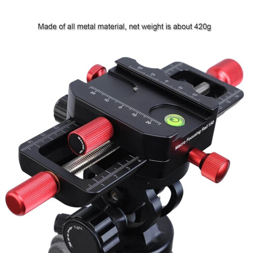 Universal Metal Macro Focusing Rail Slider Close- Shooting  Camera Support Bracket Holder for Tripod 2