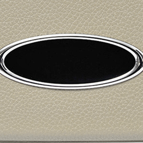 Beige Leather Car Tissue Holder Visor