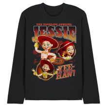 (S, Black) Toy Story Unisex Adult Jessie Homage Long-Sleeved T-Shirt