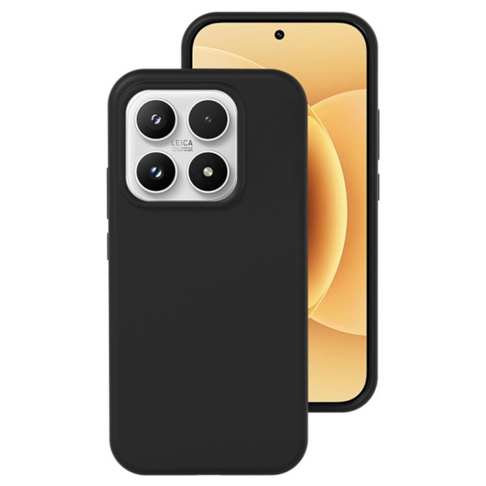 (Black) For Xiaomi 17 Liquid Silicone Phone Case Skin-Friendly Shockproof Protective Back Cover Black 6914294513747