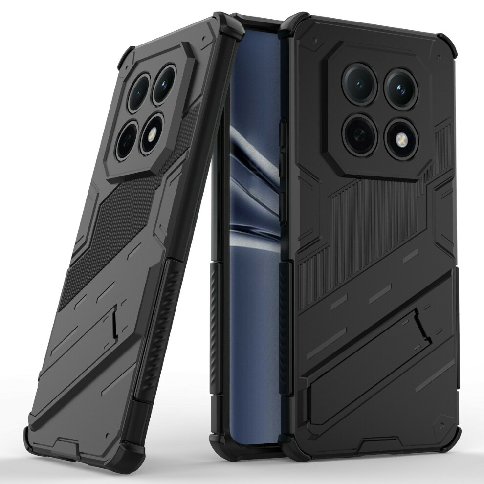 (Black) For Xiaomi Poco M8 5G / Redmi Note 15 5G (Global) Case Pc + Tpu Shockproof Phone Cover With Kickstand Black 6914292296802
