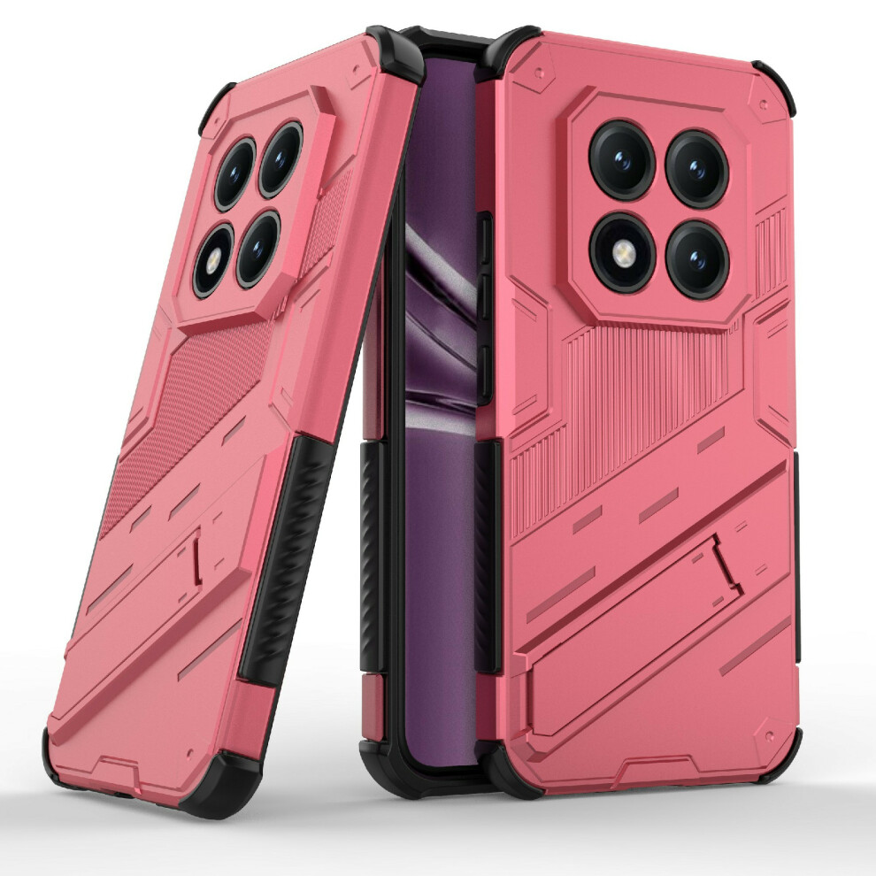 (Rose) For Xiaomi Poco M8 Pro 5G / Redmi Note 15 Pro+ 5G (Global) Case Pc + Tpu Shockproof Phone Cover With Kickstand 6914293498267