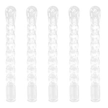 5 Pcs Bidet Cleaning Flusher Bottle Nozzle Tip Safe Flexible Comfort Vaginal Douche Enema Attachment Body Washing Parts  white 12cm