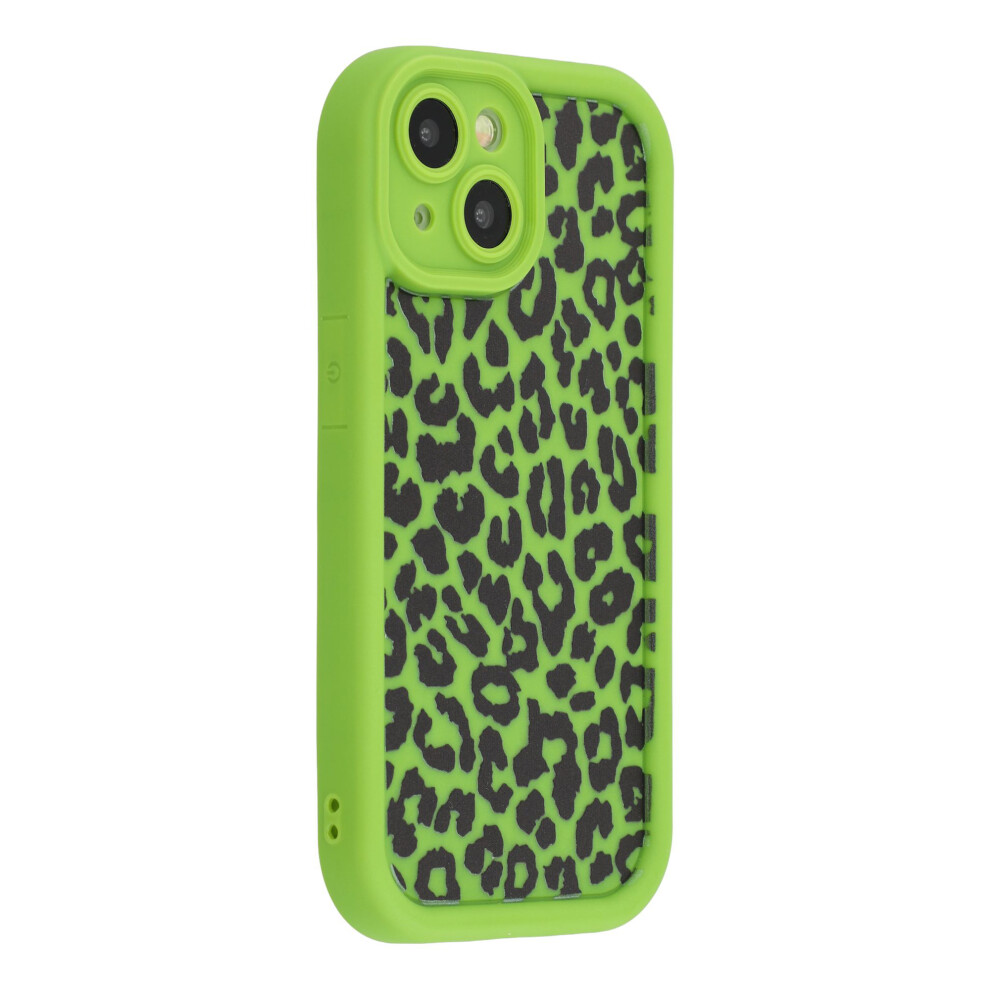 (Green) For Iphone 15 Case Leopard Print Tpu Shockproof Phone Cover Green 6914296210804
