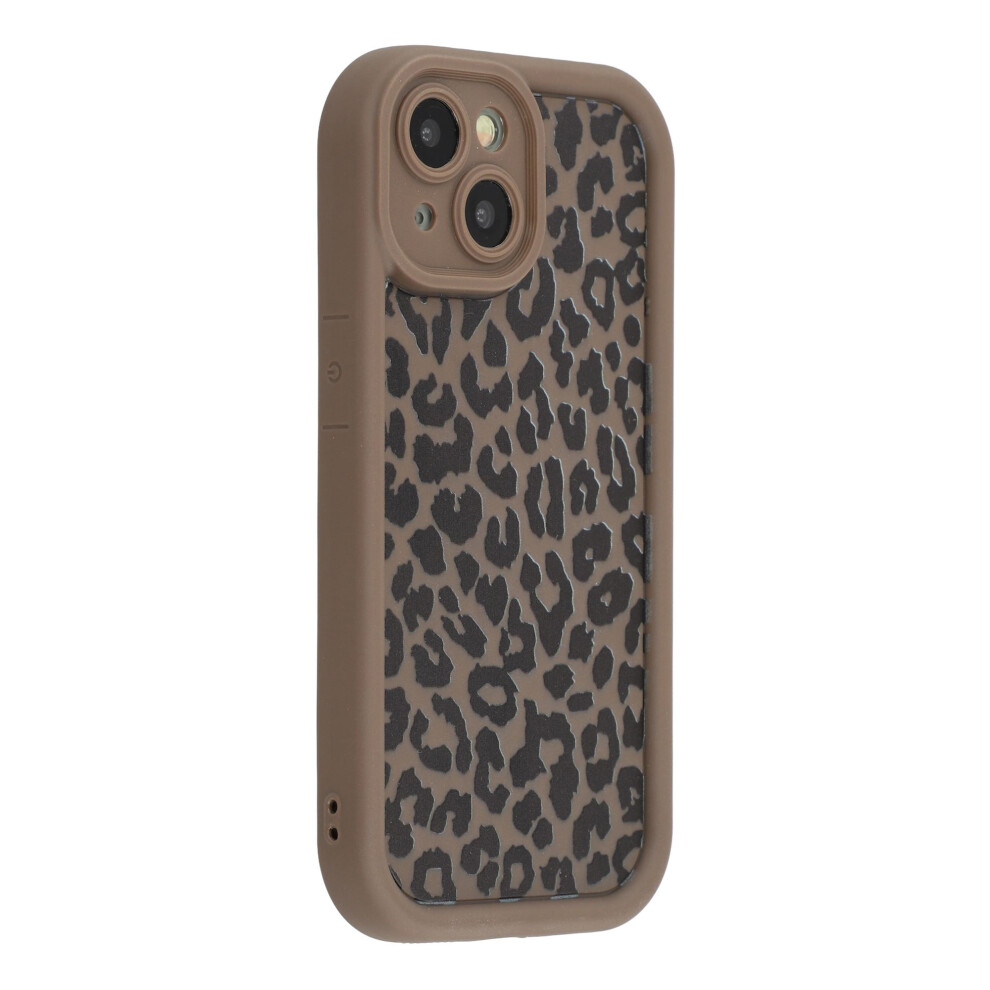 (Coffee) For Iphone 14 Plus Case Leopard Print Tpu Shockproof Phone Cover Brown 6914299407133